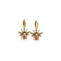 Dragonfly hoop earrings