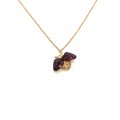 Ladybug ruby and diamond pendant