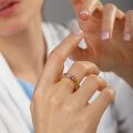 Multi gemstone band with diamonds