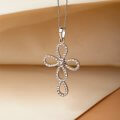 Drop-shaped diamond cross