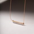 11 diamond bar necklace