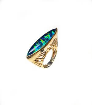 dynamic opal ring