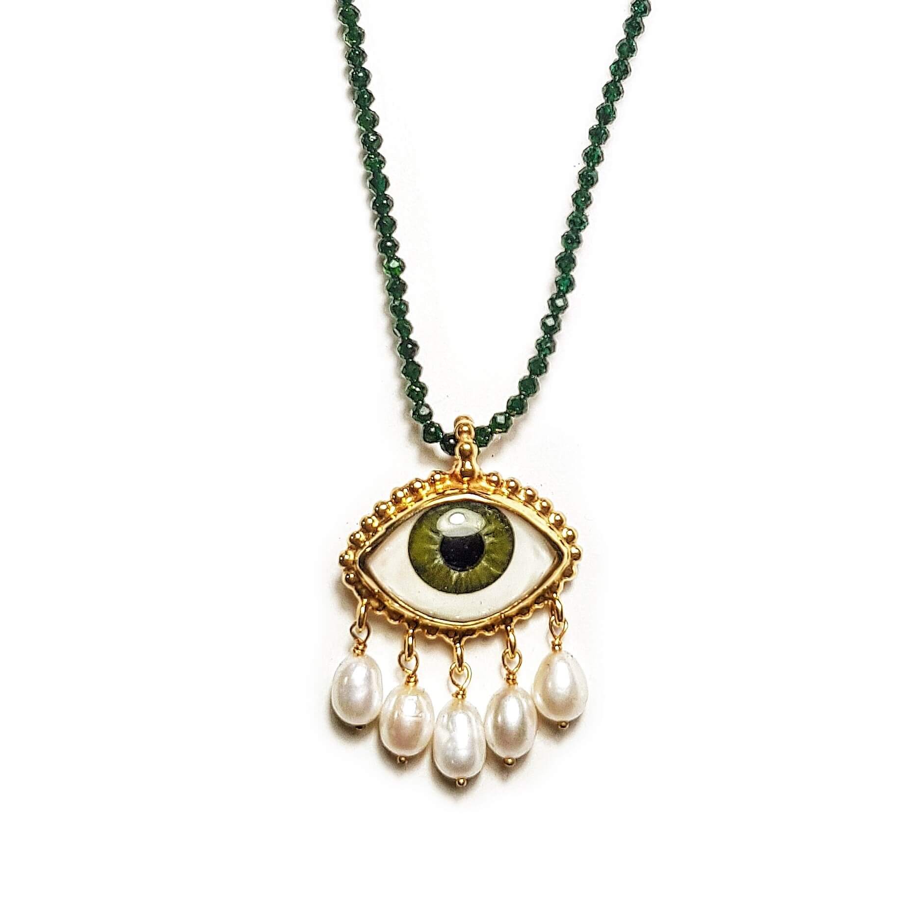Evil Eye Necklace, Silver 925 Necklace, Eye Pendant, Silver Eye Necklace |  eBay