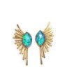 opals sun rays earrings