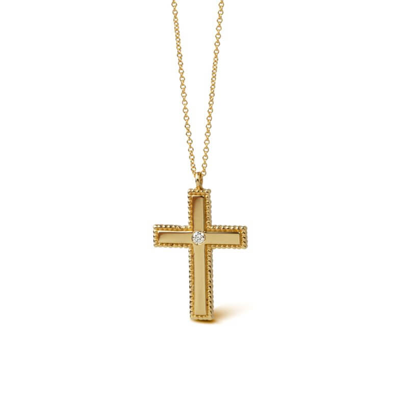 Baptism cross necklace