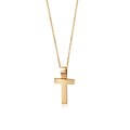 Unisex minimal cross pendant