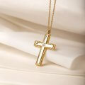 Baptism cross necklace
