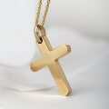 Unisex minimal cross pendant