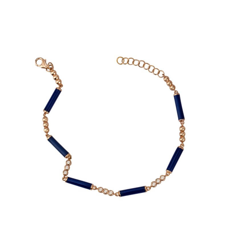 Bracelet with enamel and diamonds