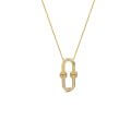 Unisex chain necklace with diamonds