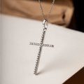 Diamond cross pendant