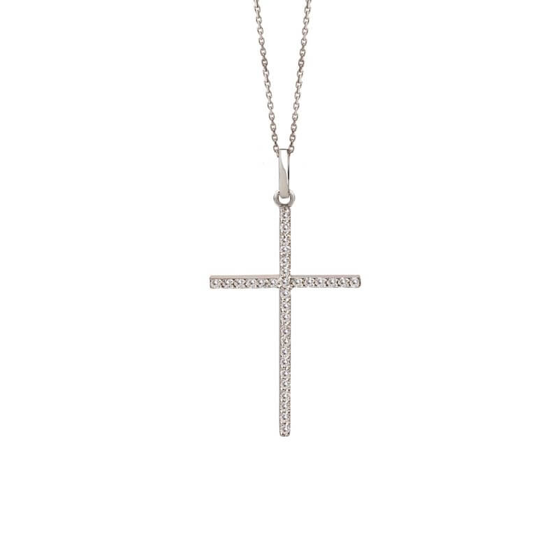 Diamond cross pendant
